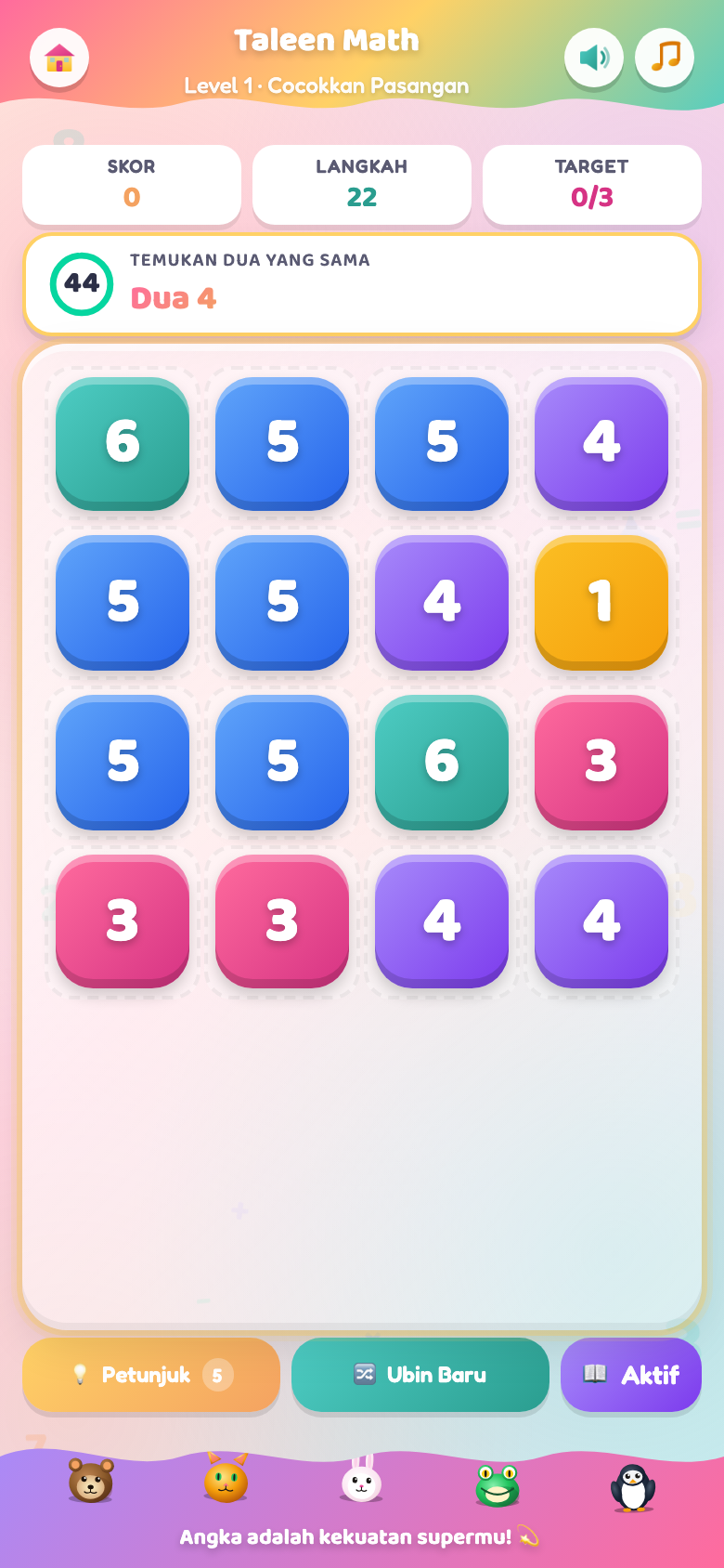 Cocokkan (3-5)